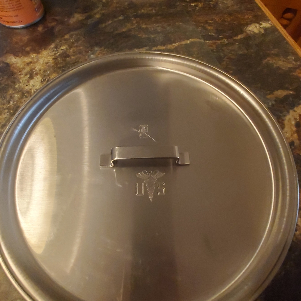 CRUSADER WARE Vtg L&G Lalance & Grosjean 8-9 QT Commercial SAUCE PAN Lid